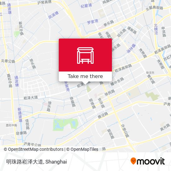 明珠路崧泽大道 map