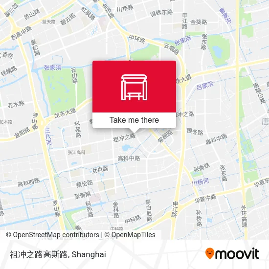祖冲之路高斯路 map