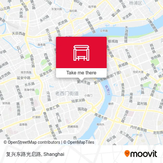 复兴东路光启路 map