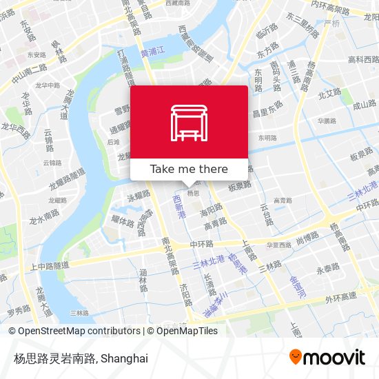 杨思路灵岩南路 map