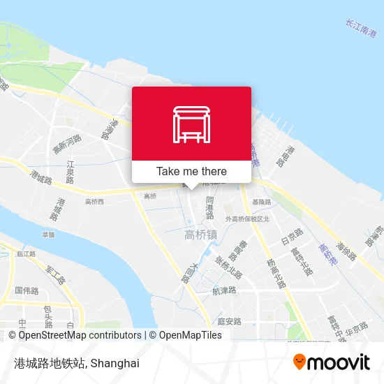 港城路地铁站 map