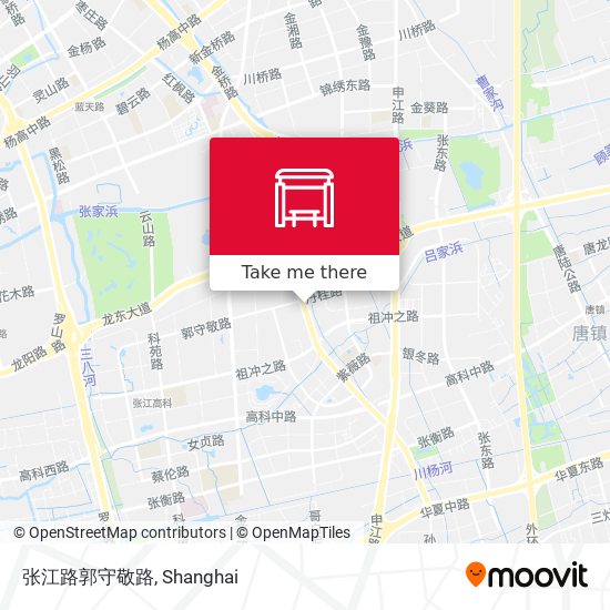 张江路郭守敬路 map