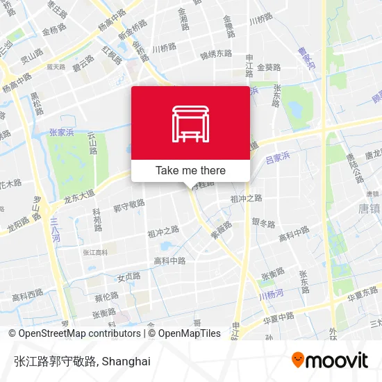 张江路郭守敬路 map