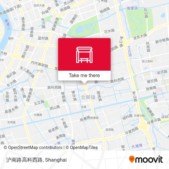沪南路高科西路 map