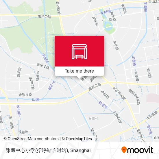张堰中心小学(招呼站临时站) map
