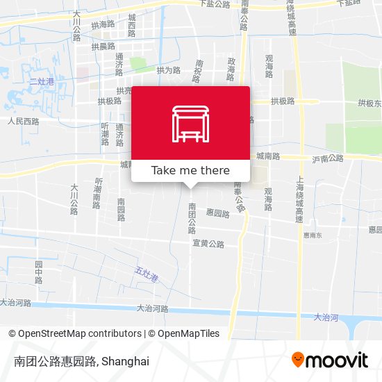 南团公路惠园路 map
