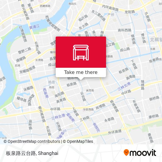 板泉路云台路 map