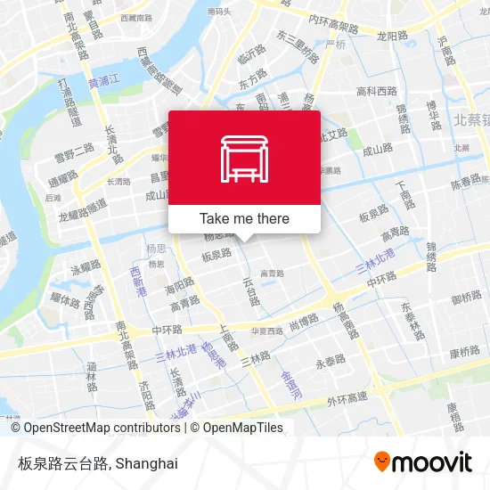 板泉路云台路 map