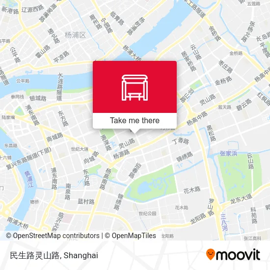 民生路灵山路 map