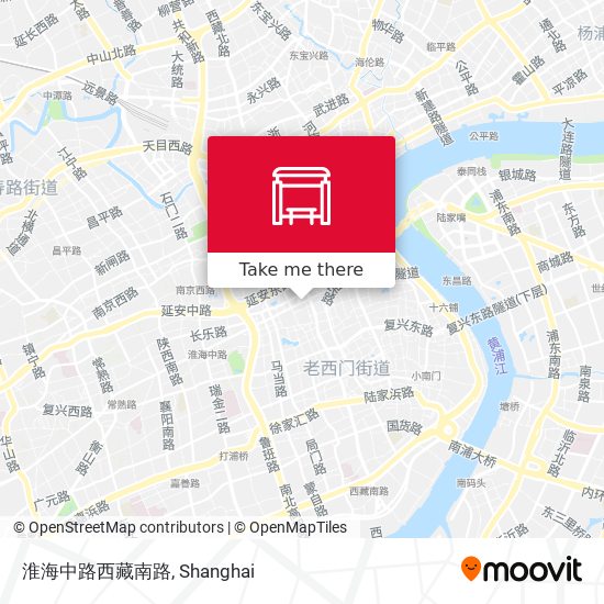 淮海中路西藏南路 map