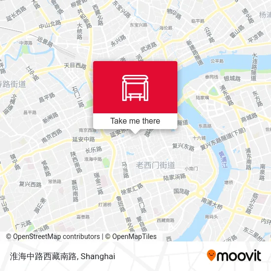 淮海中路西藏南路 map