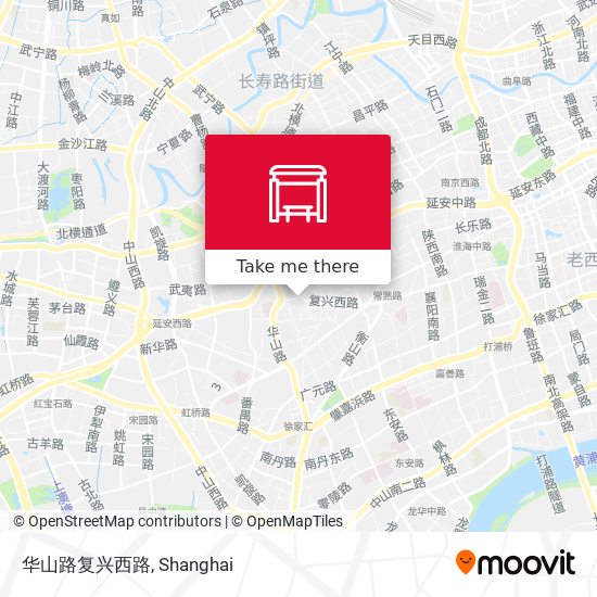 华山路复兴西路 map