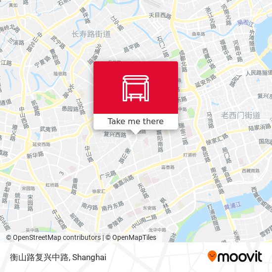 衡山路复兴中路 map