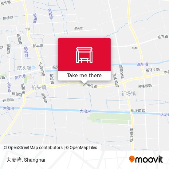 大麦湾 map