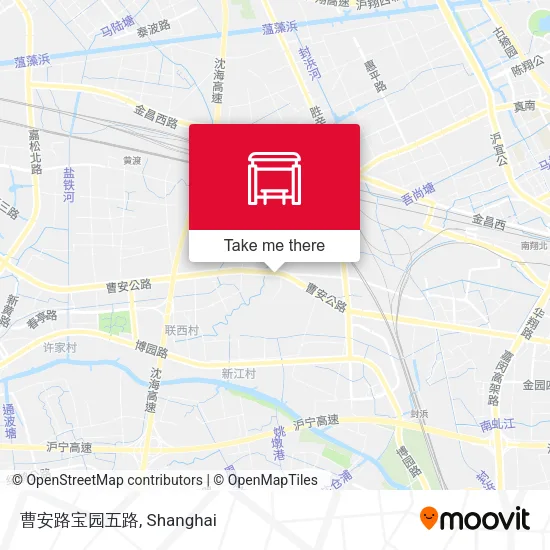 曹安路宝园五路 map