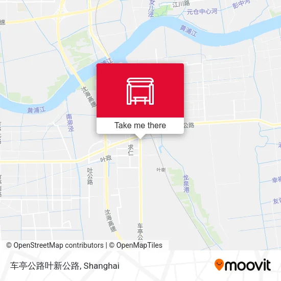 车亭公路叶新公路 map