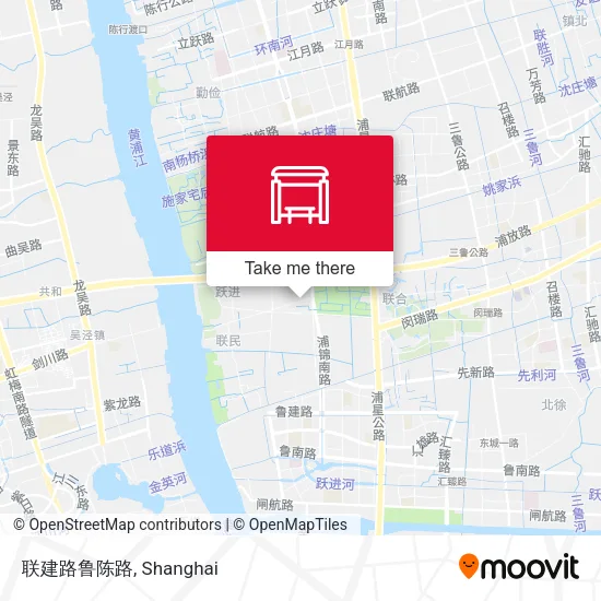 联建路鲁陈路 map