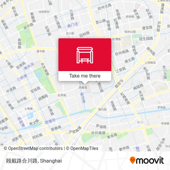 顾戴路合川路 map