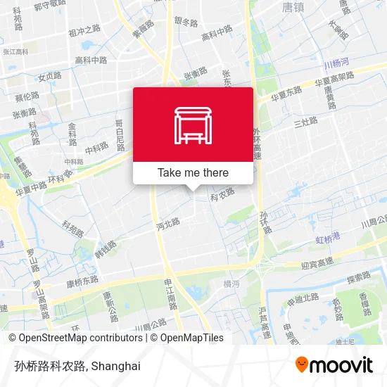 孙桥路科农路 map