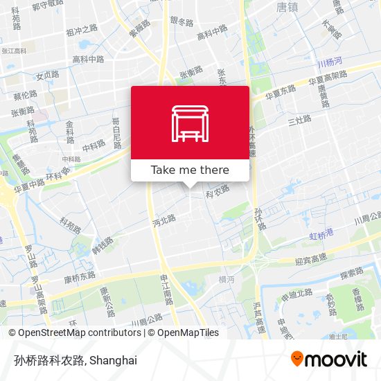 孙桥路科农路 map