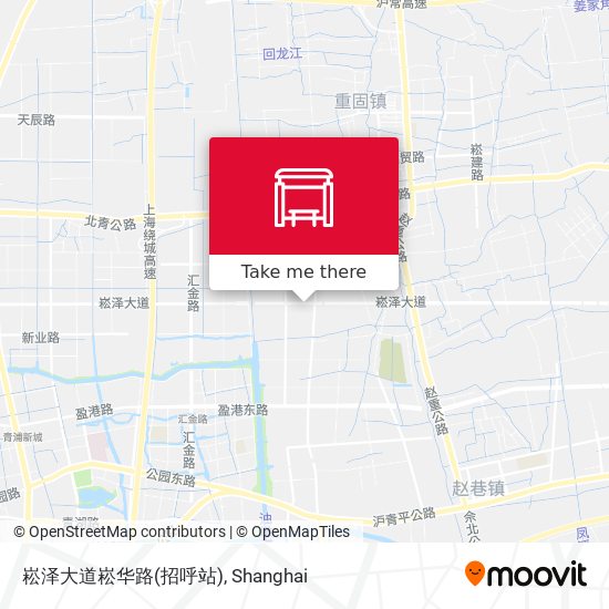 崧泽大道崧华路(招呼站) map