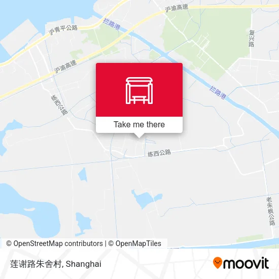 莲谢路朱舍村 map