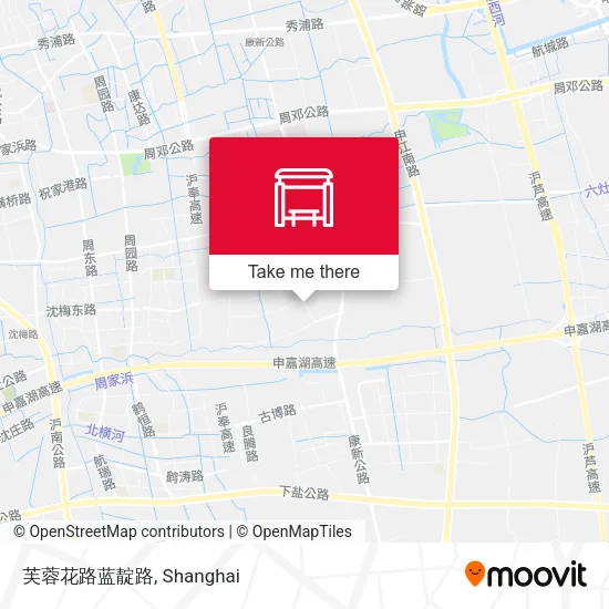 芙蓉花路蓝靛路 map