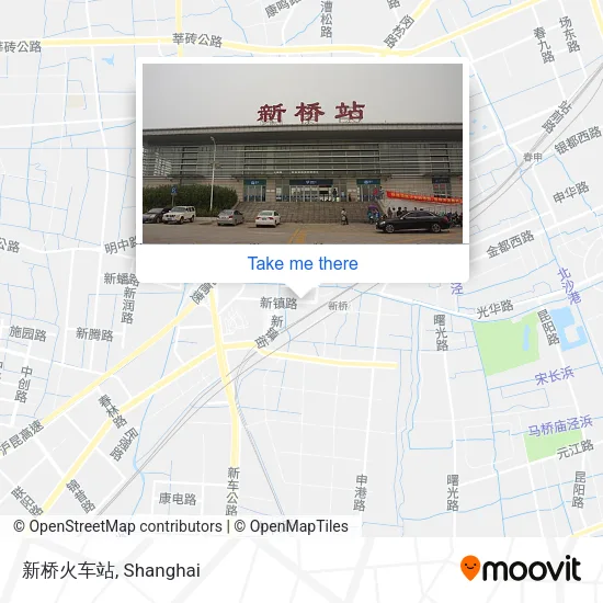 新桥火车站 map