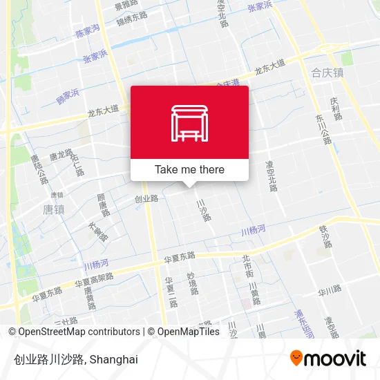 创业路川沙路 map