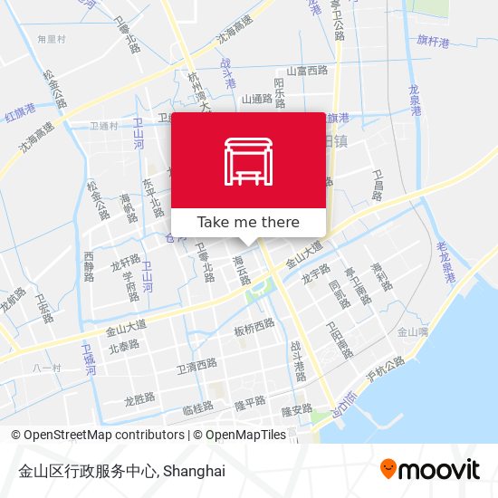 金山区行政服务中心 map