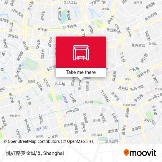 姚虹路黄金城道 map