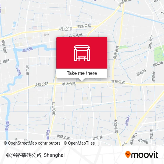 张泾路莘砖公路 map