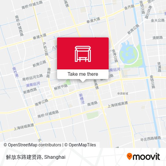 解放东路建贤路 map