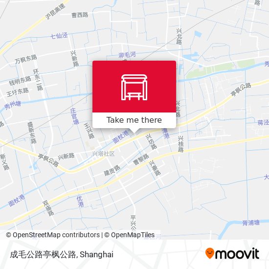 成毛公路亭枫公路 map