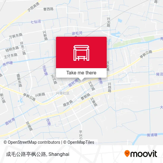 成毛公路亭枫公路 map