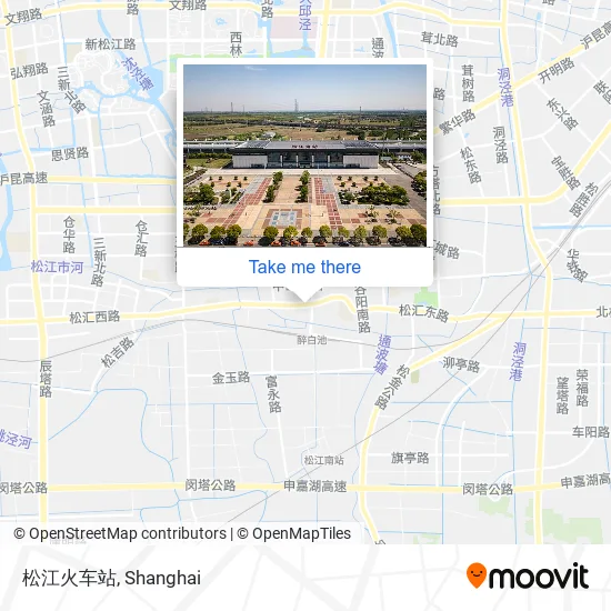 松江火车站 map