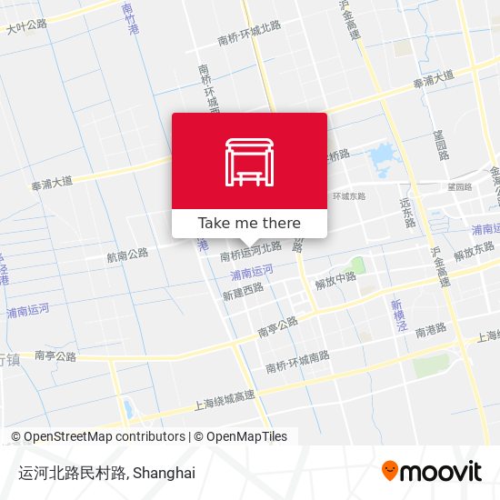 运河北路民村路 map