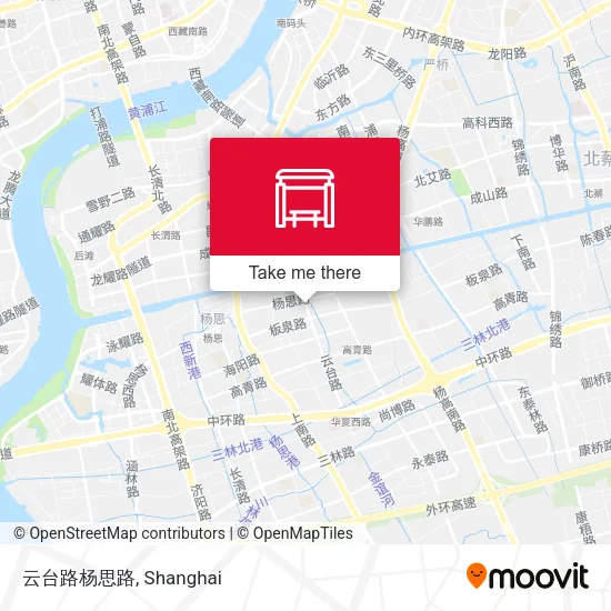 云台路杨思路 map