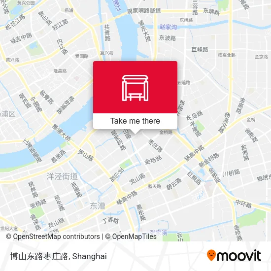 博山东路枣庄路 map