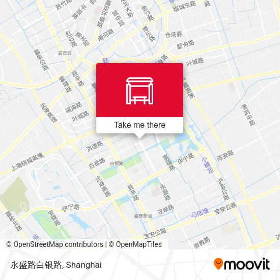 永盛路白银路 map