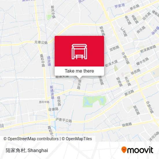 陆家角村 map