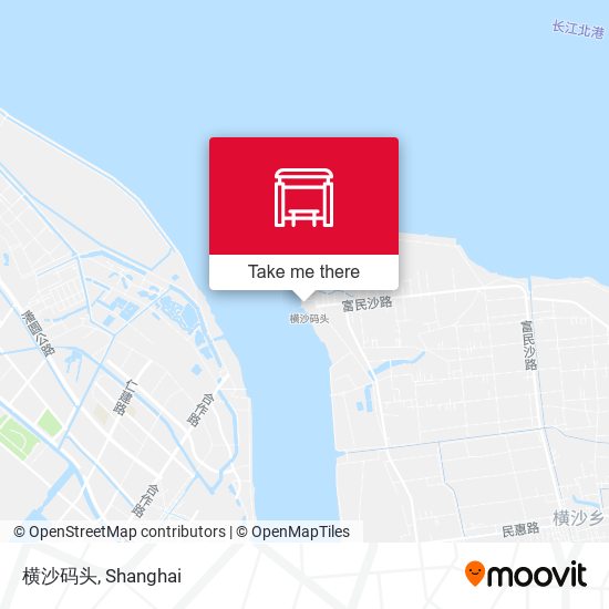 横沙码头 map