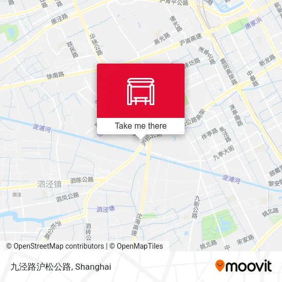 九泾路沪松公路 map