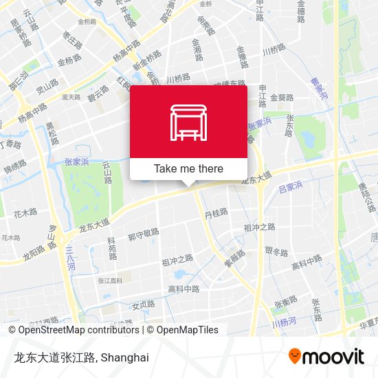 龙东大道张江路 map