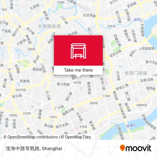 淮海中路常熟路 map