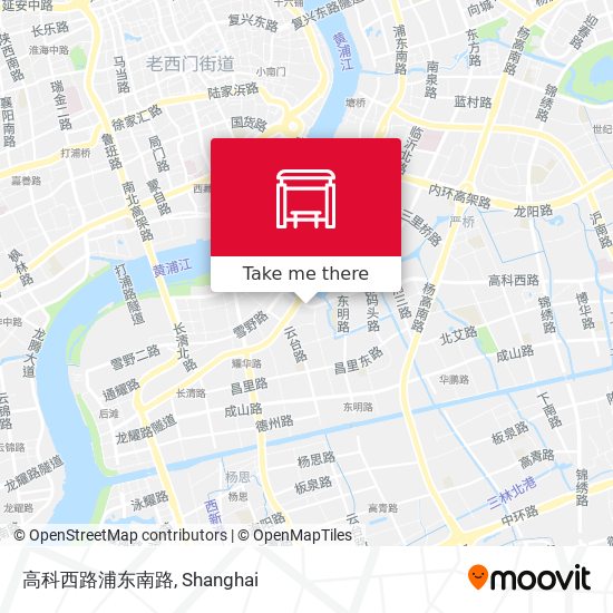 高科西路浦东南路 map