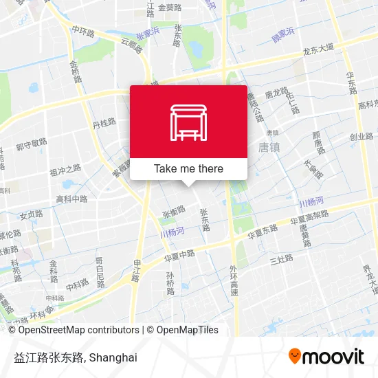 益江路张东路 map
