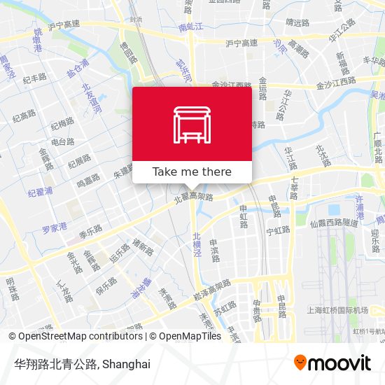 华翔路北青公路 map
