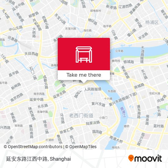 延安东路江西中路 map