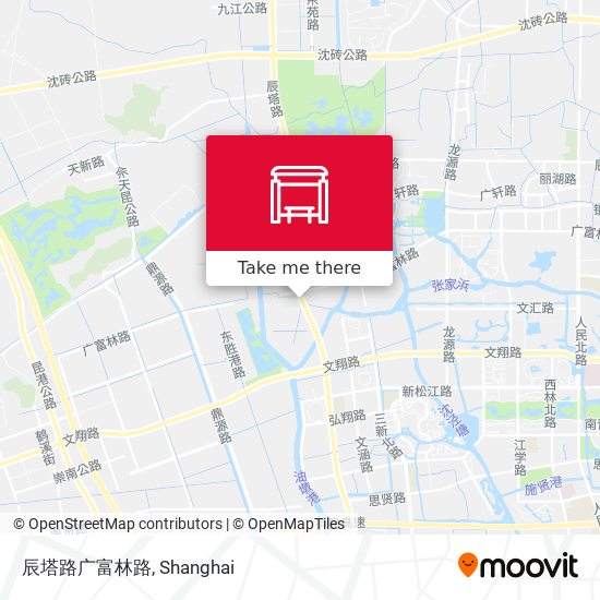 辰塔路广富林路 map